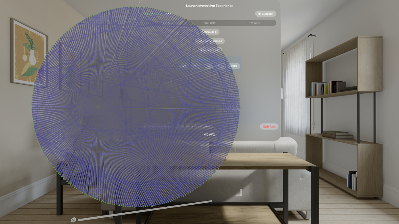 AVAR — visualización de datos radial en AR